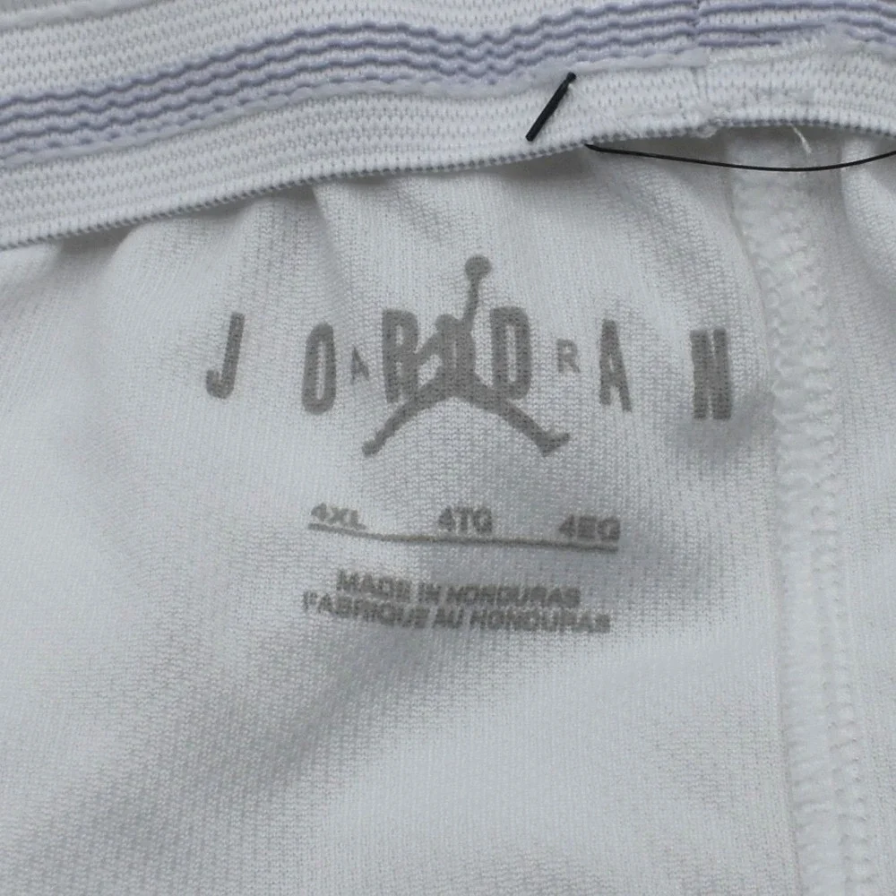 Jordan Stock Overtime Basketball Shorts Men's 4XL White Maroon‎ NWT FQ5375-104